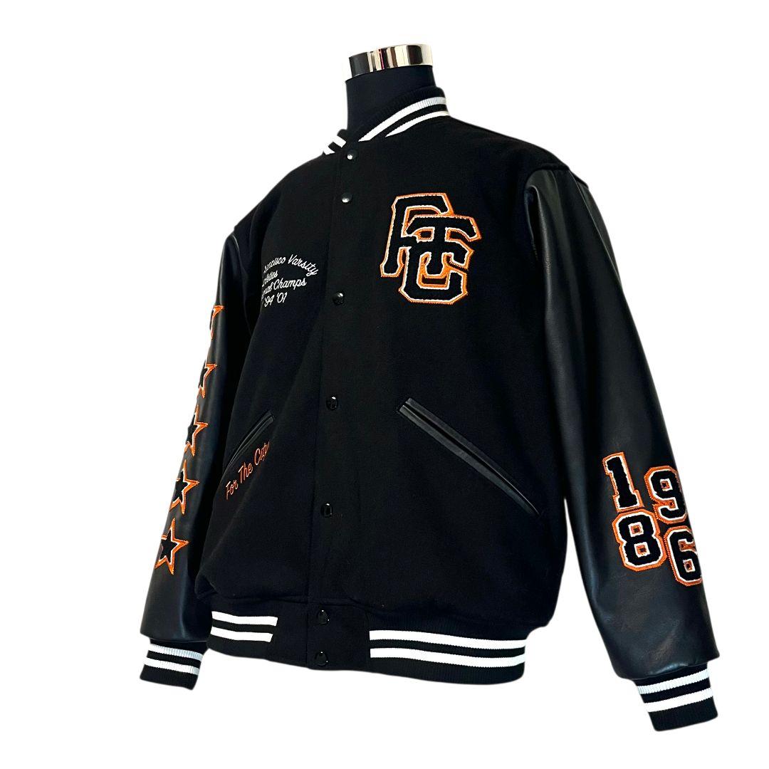【牛革】【L】FTC SF VARSITY JACKET スタジャン メンズ