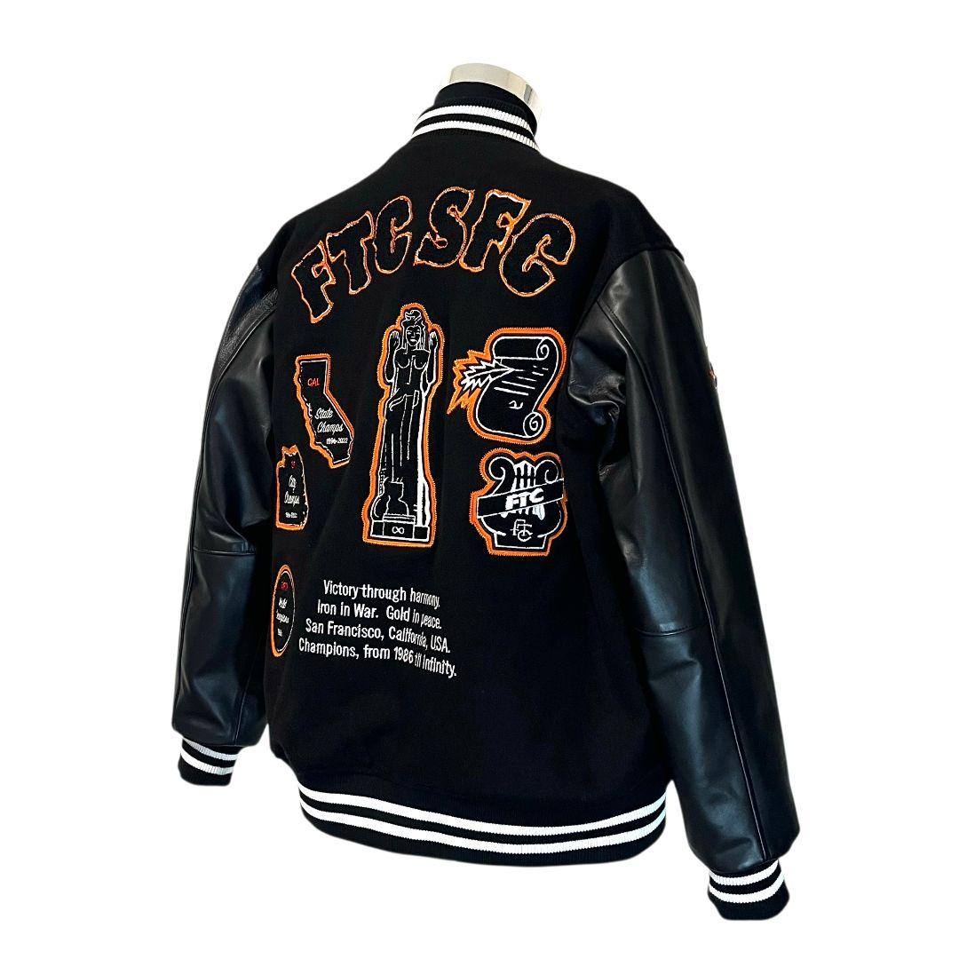 【牛革】【L】FTC SF VARSITY JACKET スタジャン メンズ