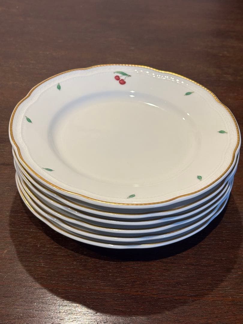 【セール中】リチャードジノリ ボンジョルノチェリー 20cmデザート皿6枚セット