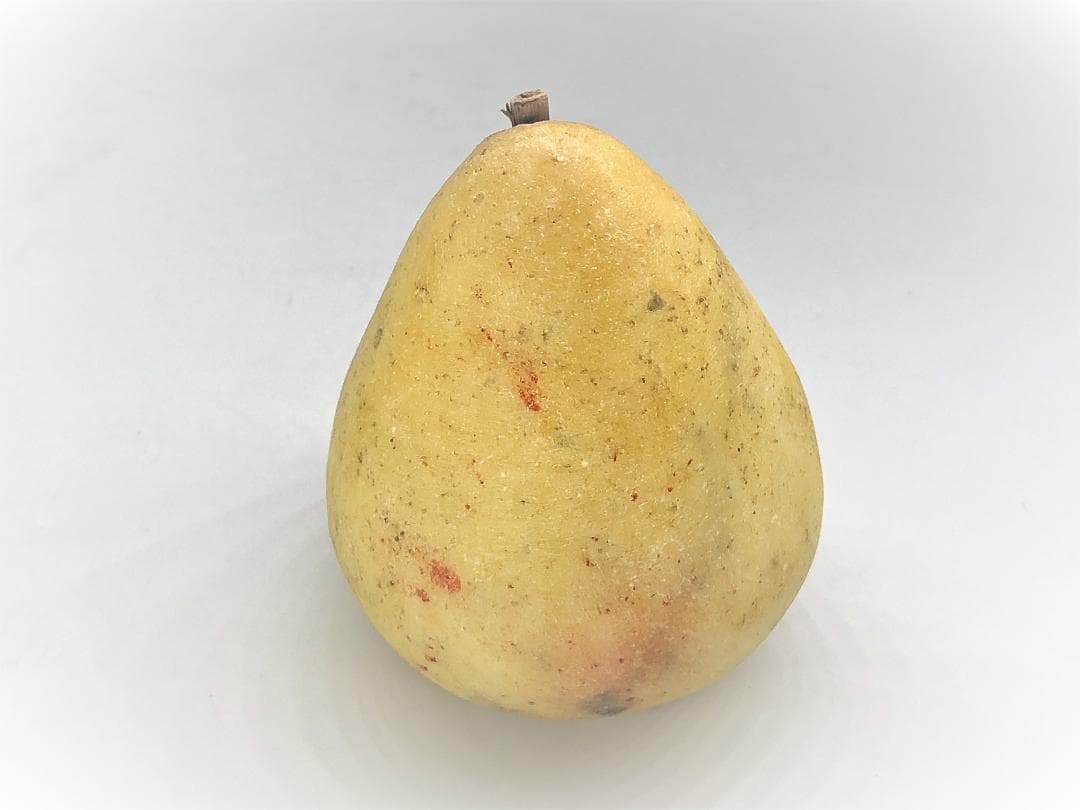 【 古代方解石アラバスター 】『洋ナシPear』　伊国製アンティーク