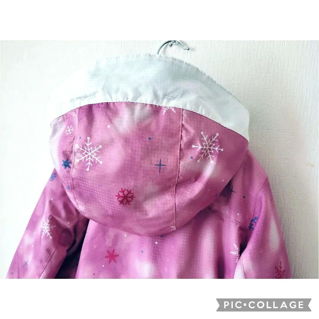 【美品】Phenix スキーウェア 130　ガールズ　ぼかしピンク×ブルー 結晶