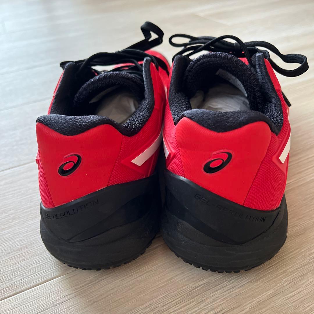 ★asics GEL-RESOLUTION 8 レッド／ブラック