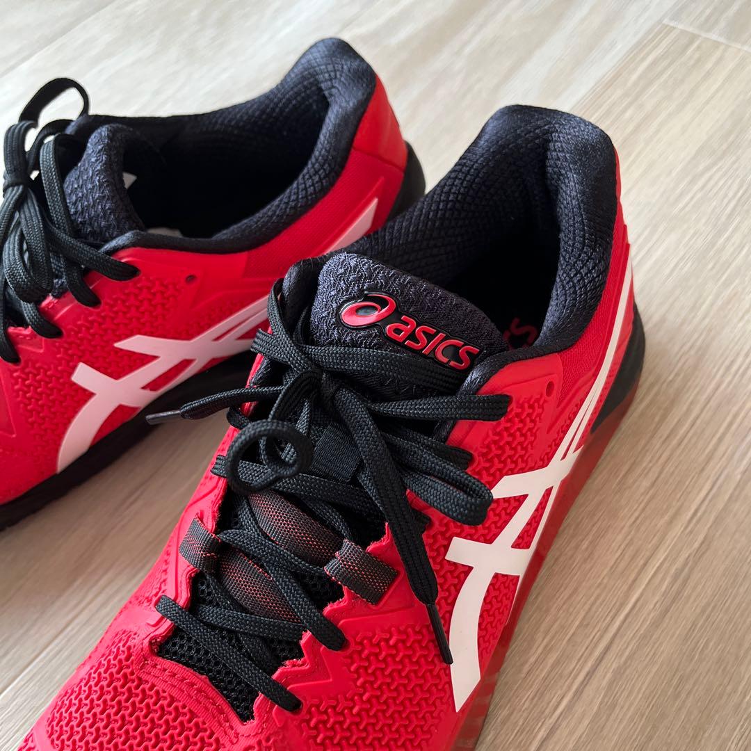 ★asics GEL-RESOLUTION 8 レッド／ブラック