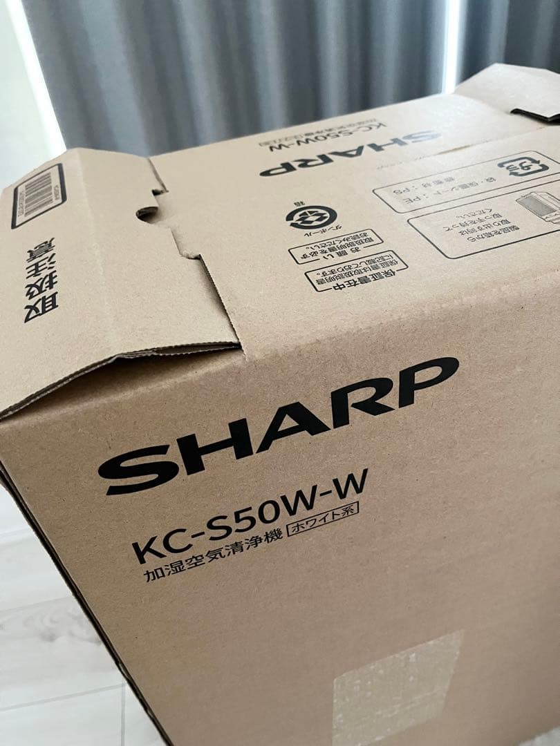 新品 ★ SHARP シャープ ★ 加湿空気清浄機 KC-S50W-W ホワイト