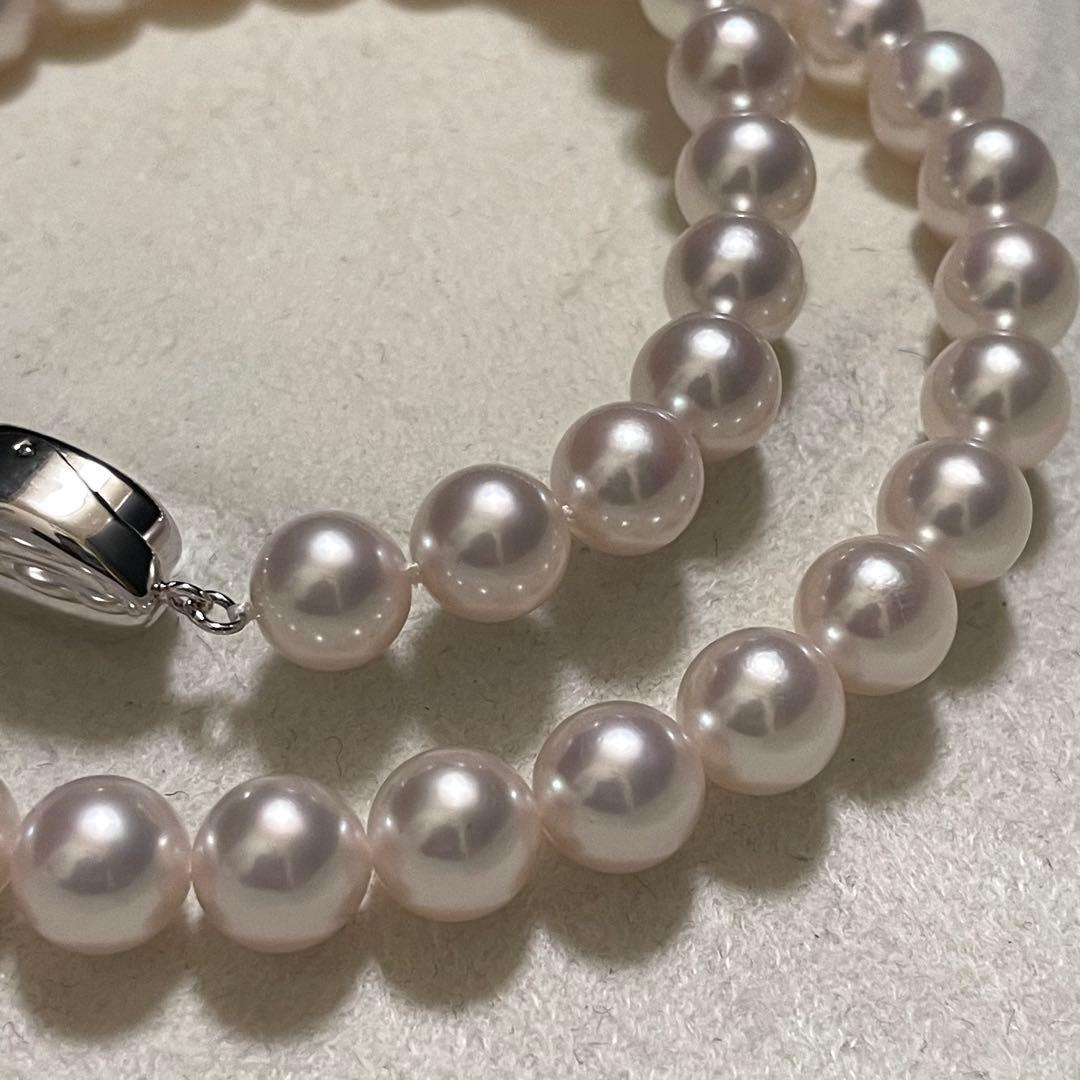 ケース付き専用【花珠級✨鑑別所】あこや真珠 ネックレス 7.5-8.0 パール