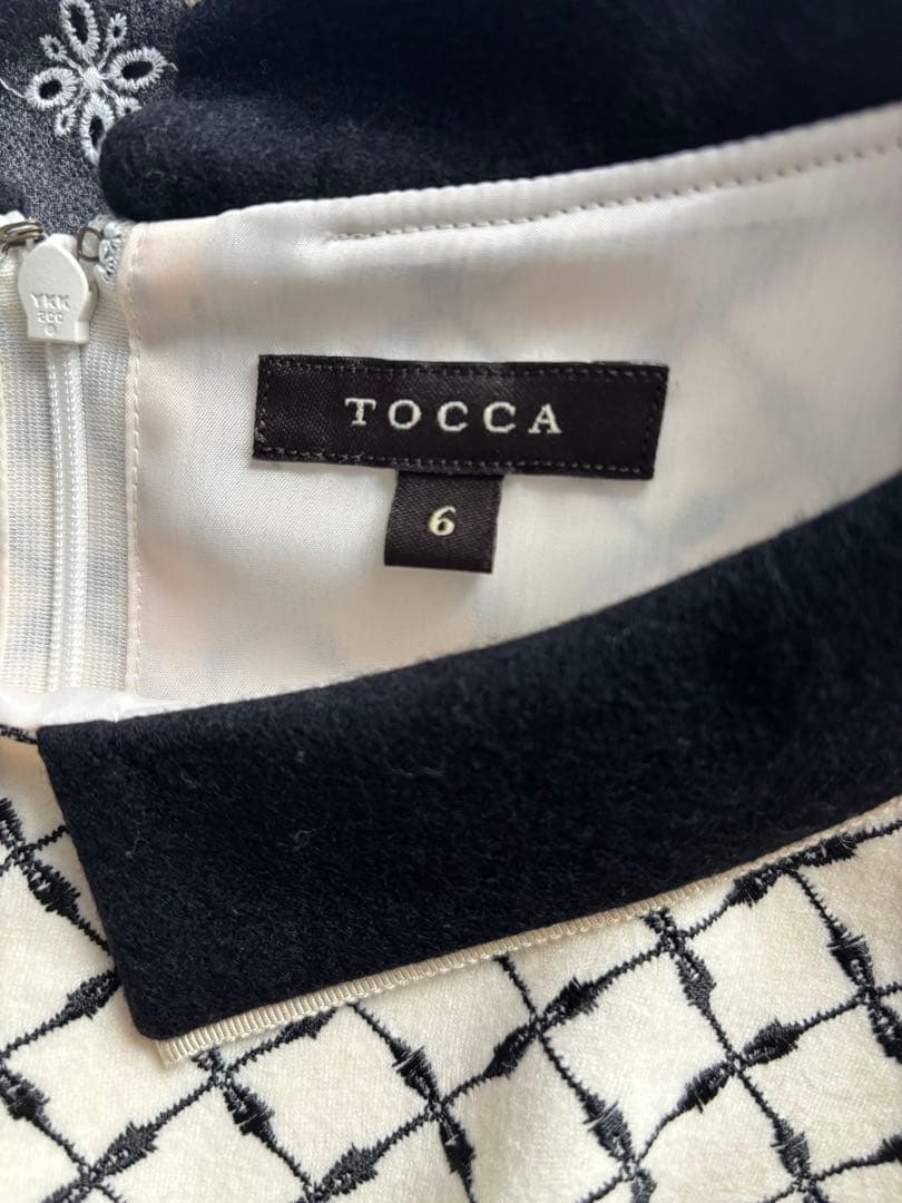 【お値下げ!】TOCCA 新品膝丈エンブロイダリーワンピース