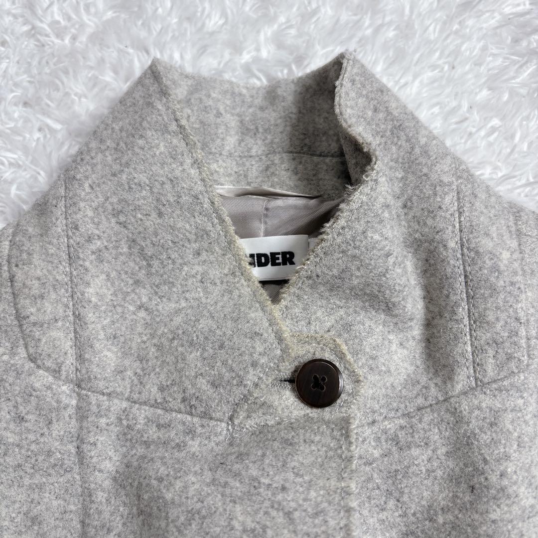 ジルサンダー JIL SANDER カットアウト ウール ロングコート 保存袋付