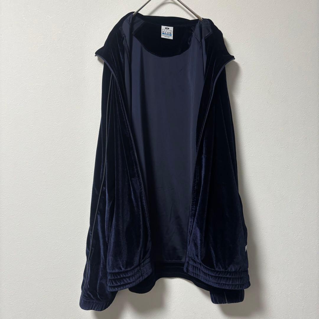 美品✨プロクラブ　ベロア　セットアップ　ジャージ　ネイビー　2X ベルベット