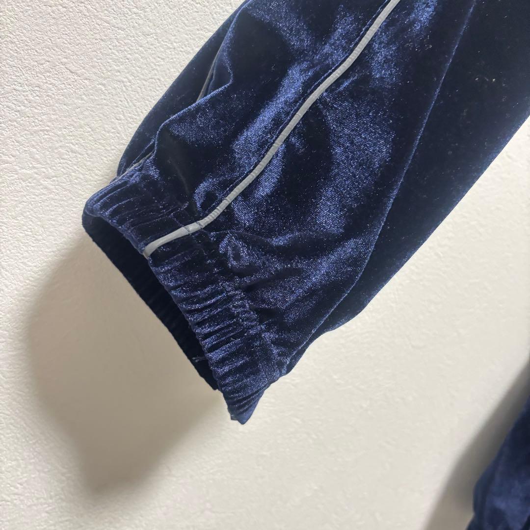 美品✨プロクラブ　ベロア　セットアップ　ジャージ　ネイビー　2X ベルベット