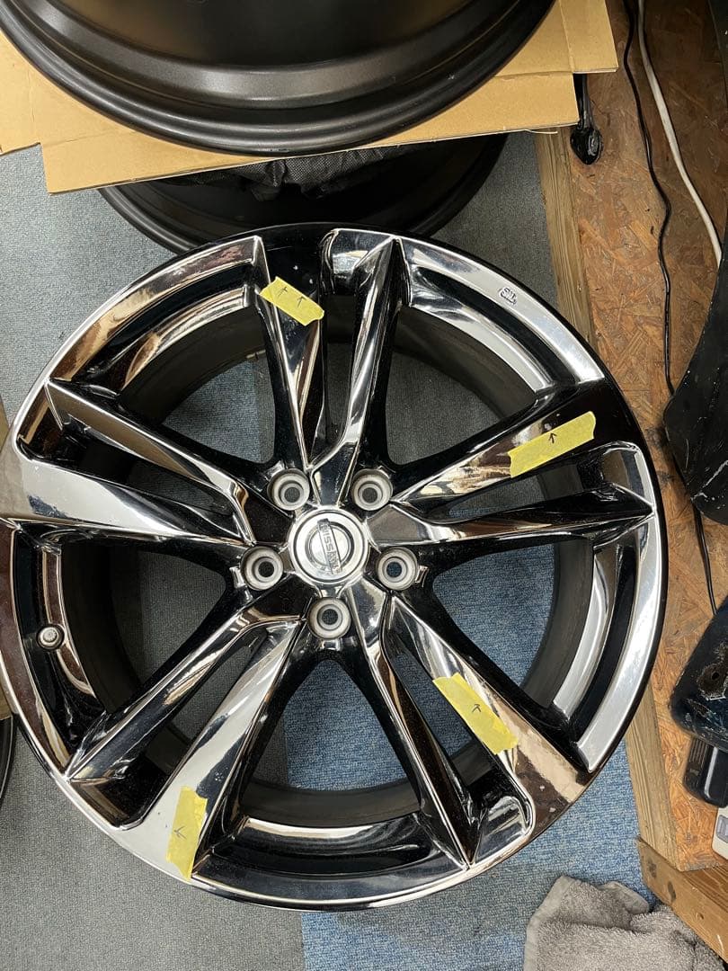 日産　純正　スカイライン　RV37 400R 19 4本　空気圧センサー付き