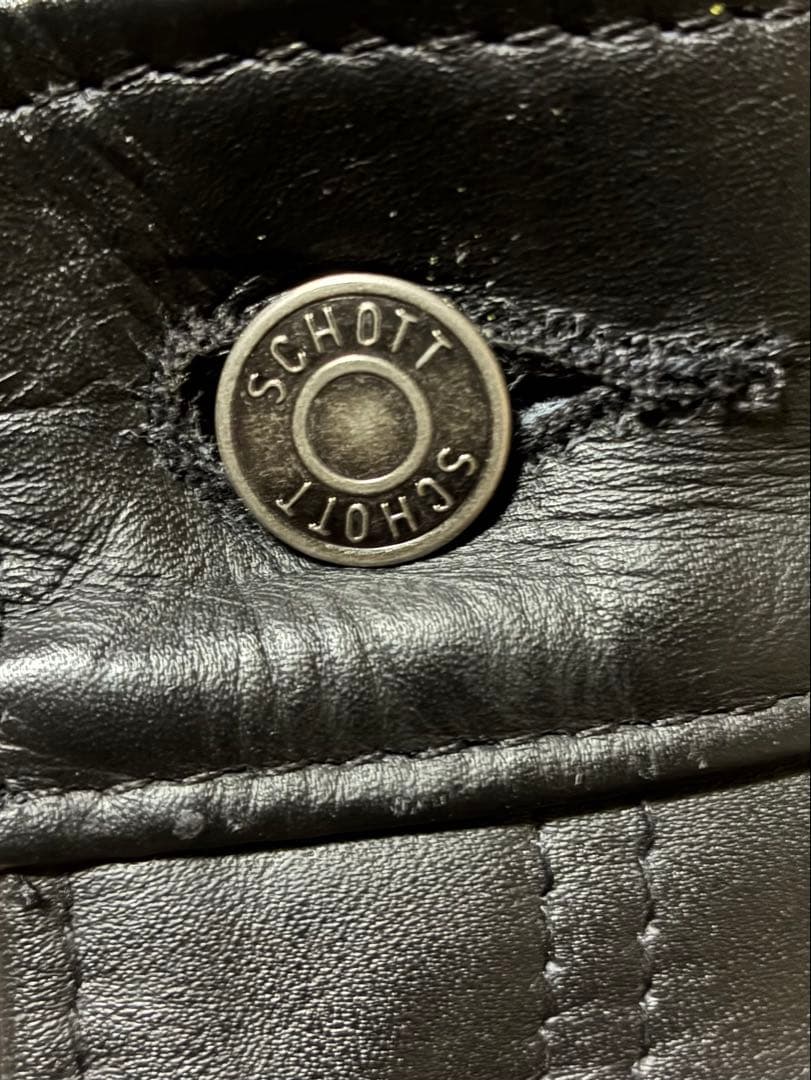 SCHOTT ショット レザーパンツ革 ブラック 30