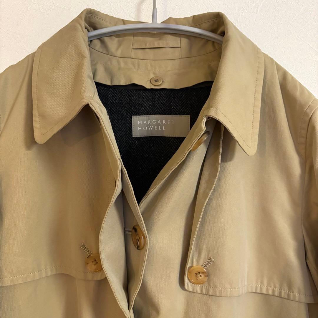 マーガレットハウエル　トレンチコート　ベージュ　Sサイズ　レディース