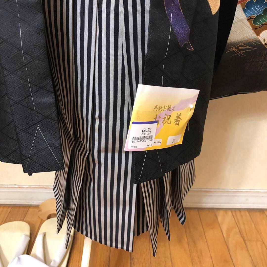 七五三 五歳‼️豪華絢爛新品完全フルセット‼️着物羽織り鷹金彩金箔‼️お家から揃える無