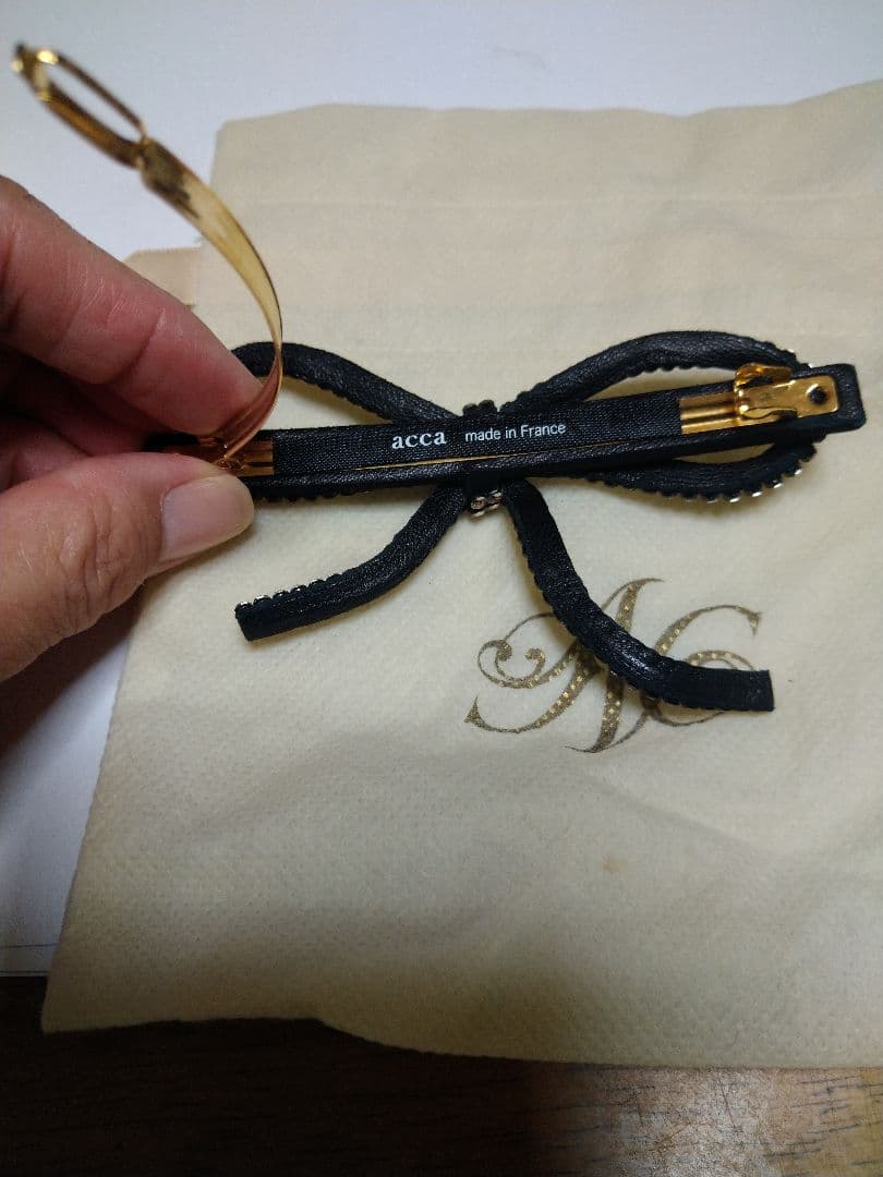 acca アッカ　アンジェラ　リボン　バレッタ