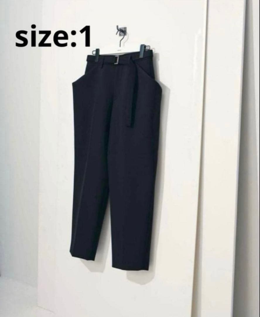 【定価以下】Sacai Suiting Bonding Pants black1