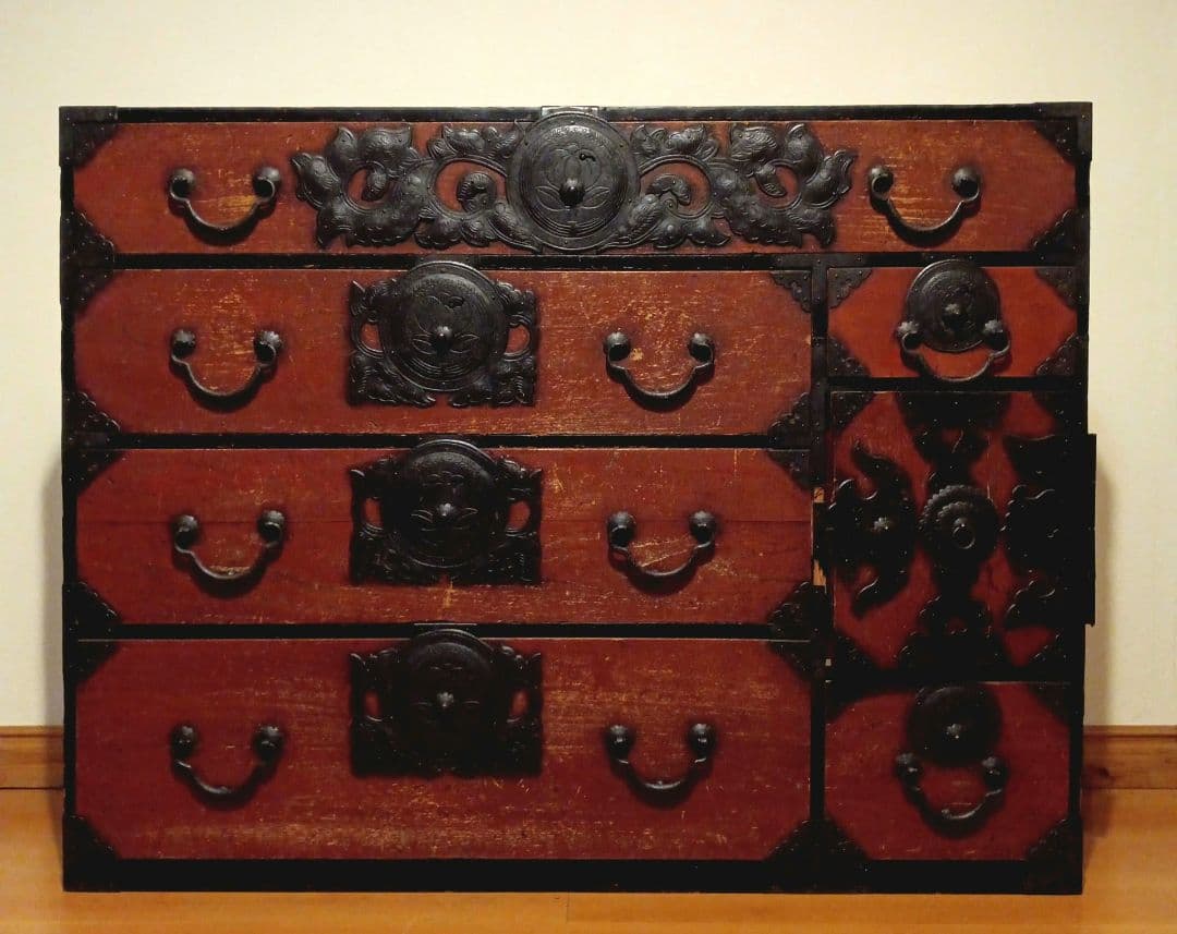 仙台箪笥　和箪笥　水屋　アンティーク　キャビネット