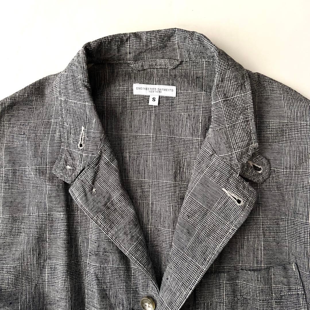 エンジニアードガーメンツ グレンチェック テーラードジャケット ブルゾンS 近年