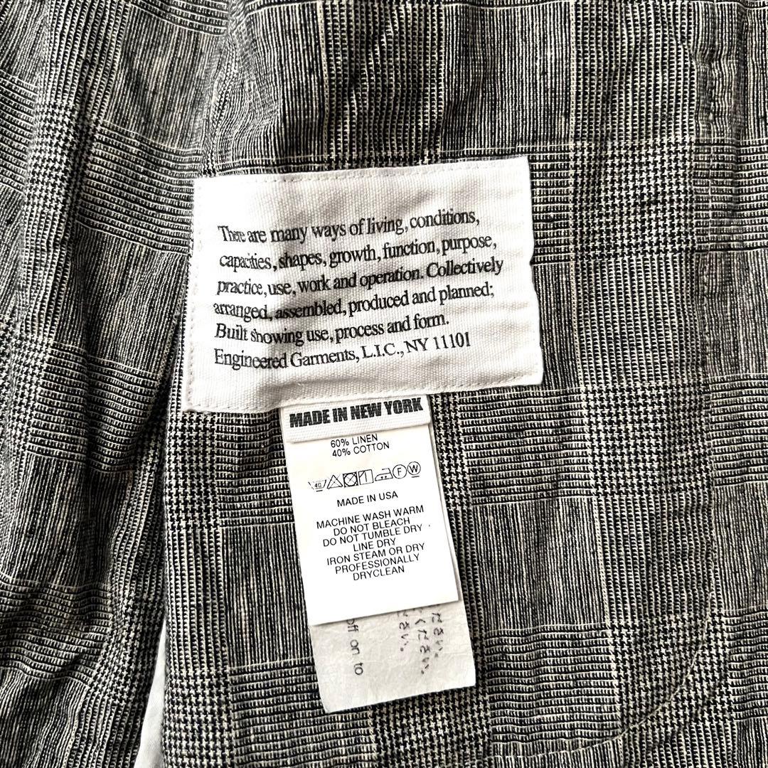 エンジニアードガーメンツ グレンチェック テーラードジャケット ブルゾンS 近年