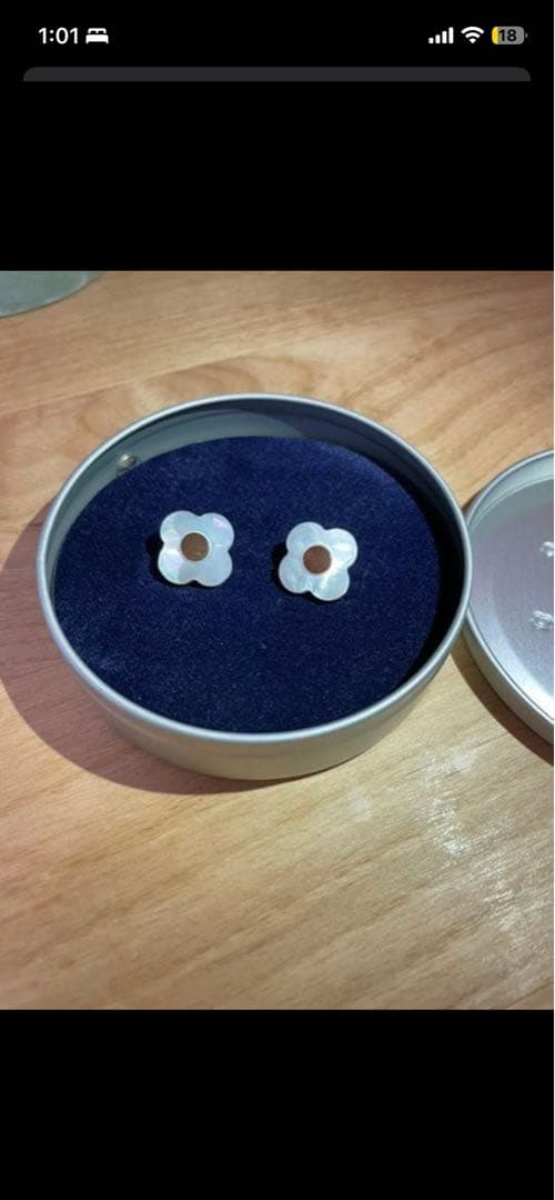 ラルディーニ　カフス　カフリンクス　白蝶貝