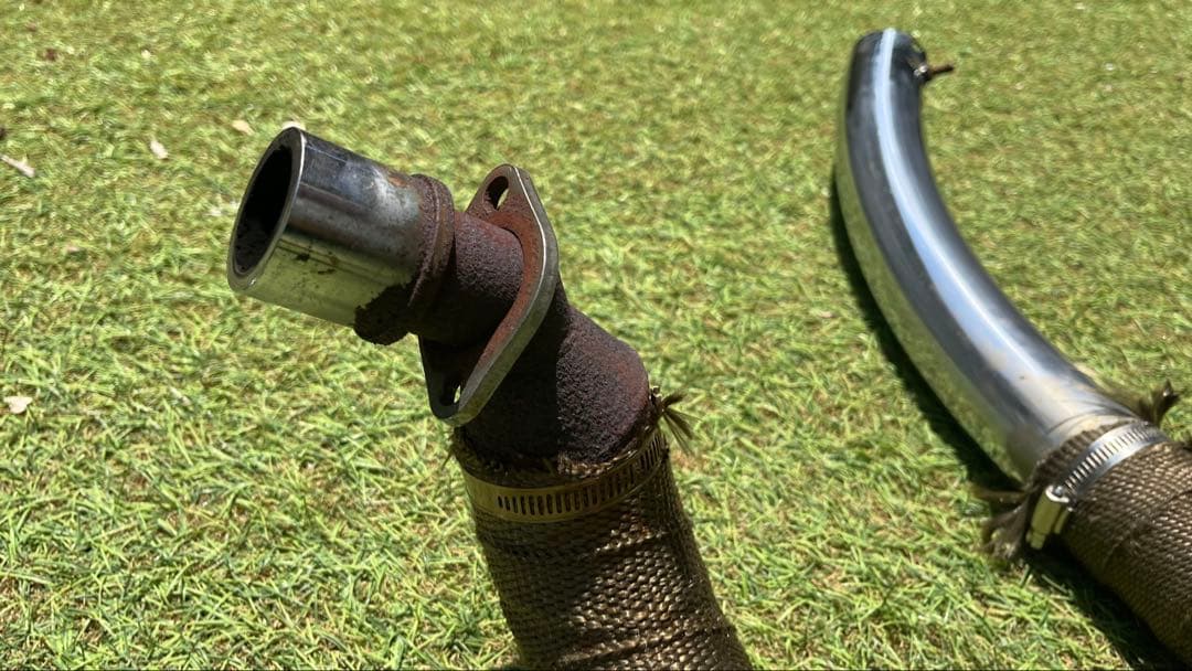 スティード400 ストレッチパイプマフラー