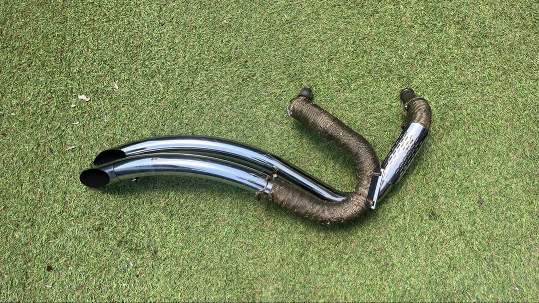 スティード400 ストレッチパイプマフラー