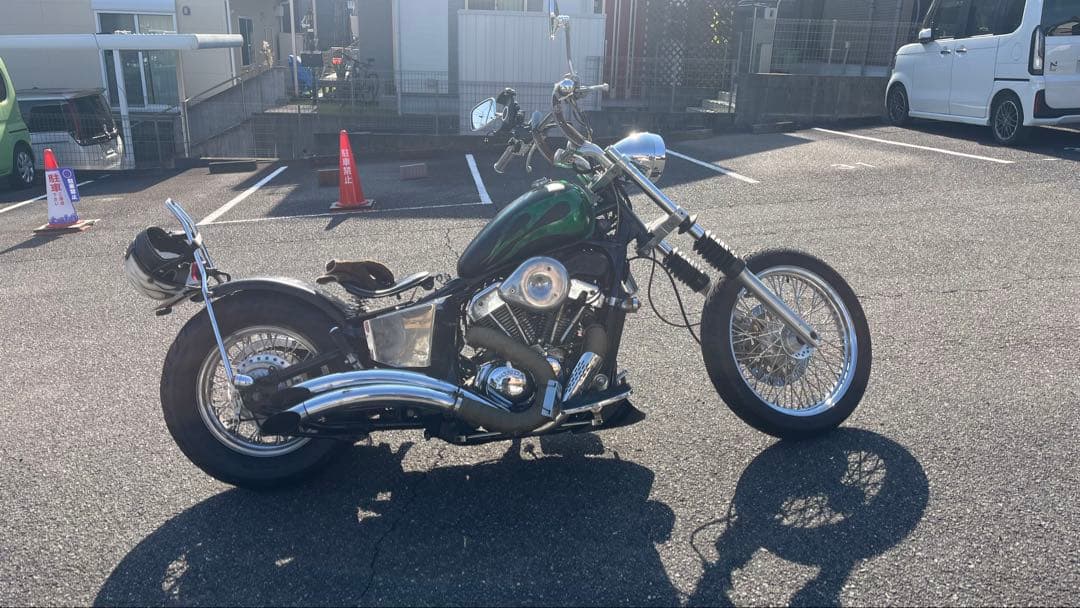 スティード400 ストレッチパイプマフラー