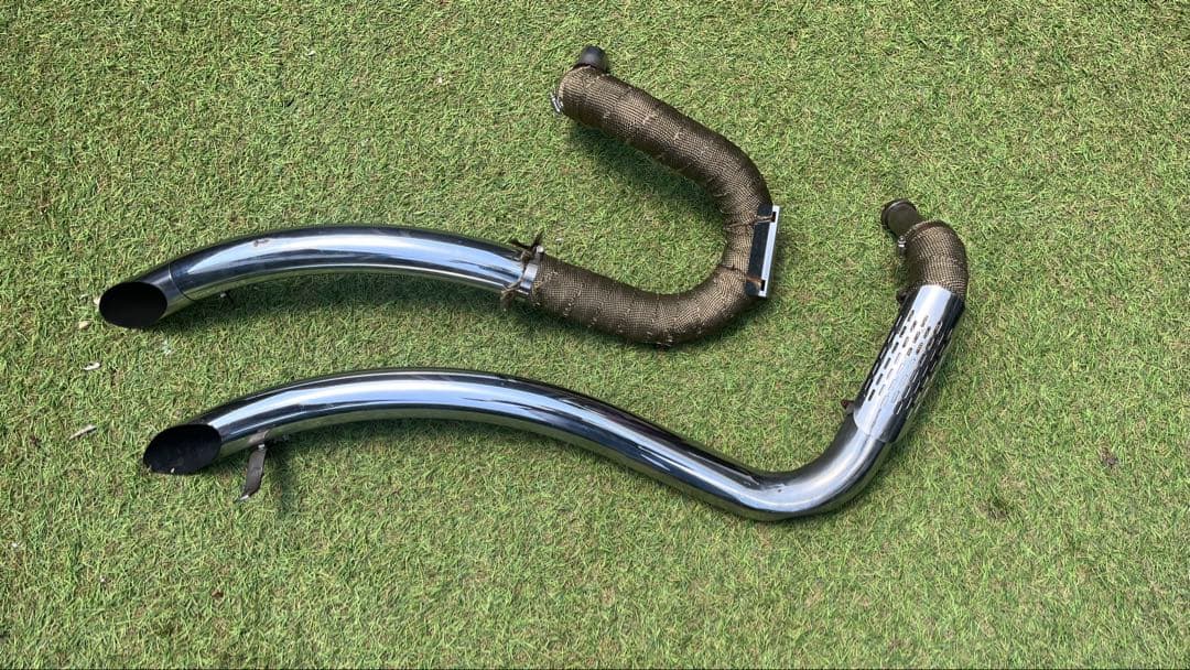 スティード400 ストレッチパイプマフラー