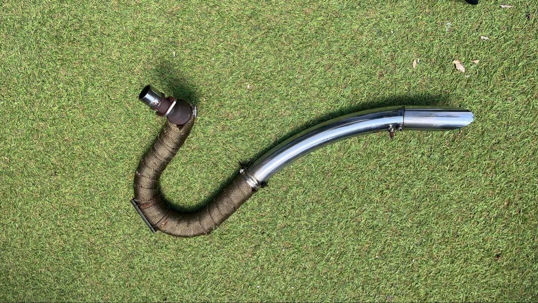 スティード400 ストレッチパイプマフラー