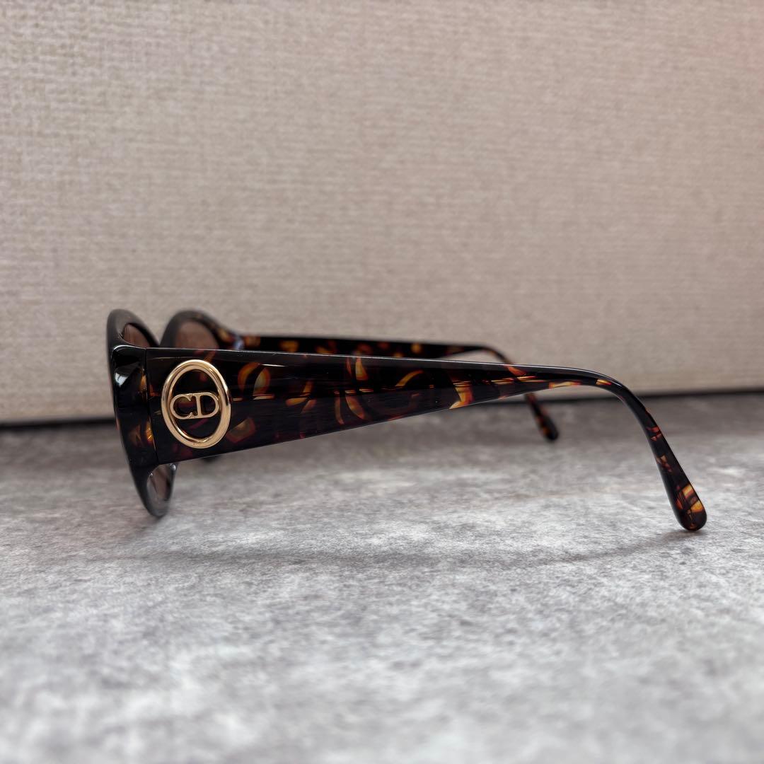 美品 Christian Dior ディオール サングラス べっ甲 サイドロゴ