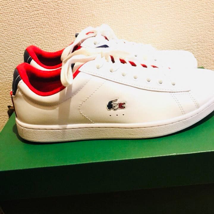 LACOSTE スニーカー トリコロール 24.5cm