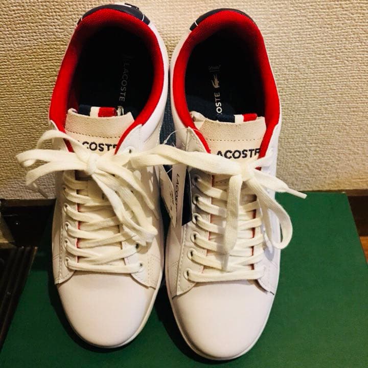 LACOSTE スニーカー トリコロール 24.5cm