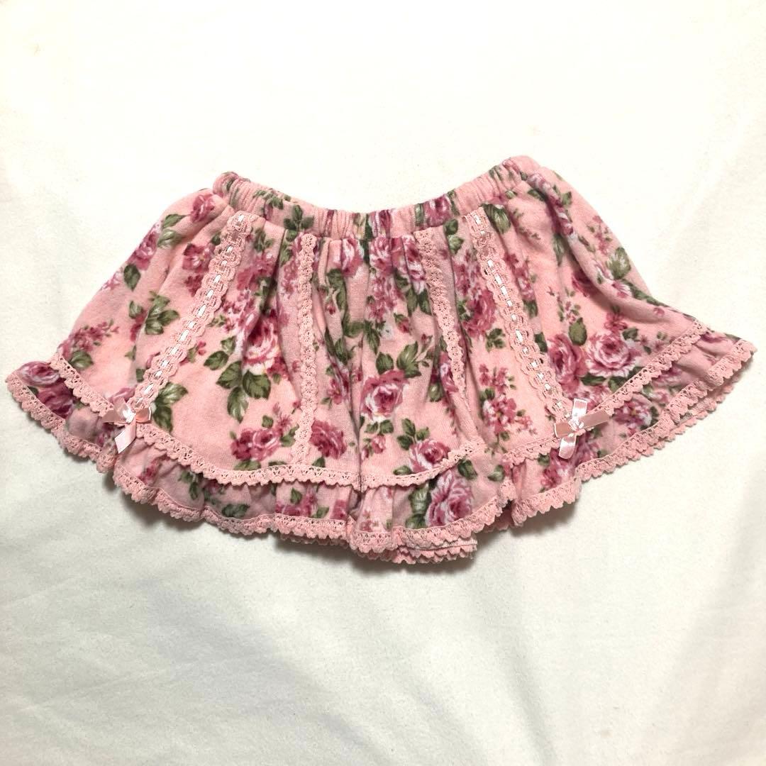 入手困難 当時物 LIZLISA リズリサ 花柄 ミニスカート スカパン ピンク