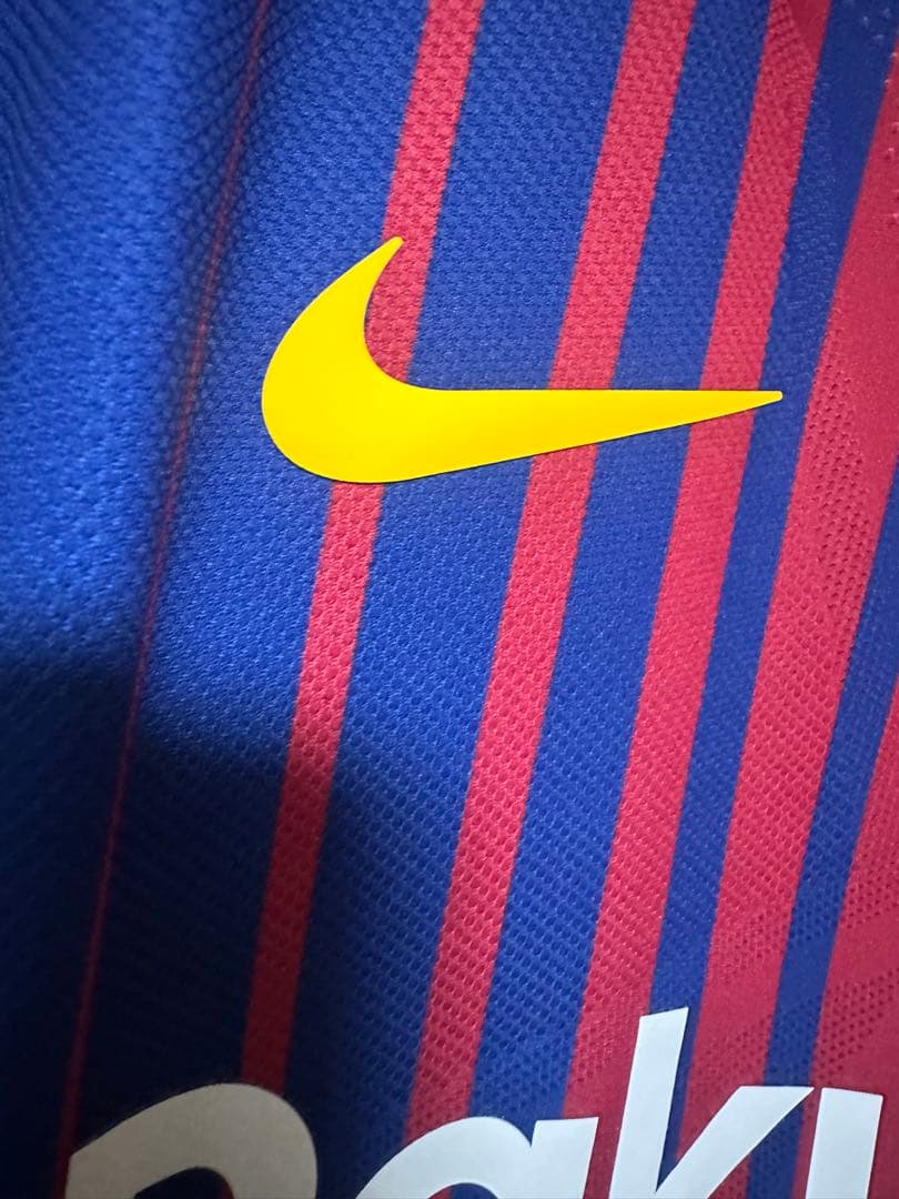 【ネイマール】バルセロナ 選手支給 ユニフォーム 17/18 「Lサイズ」長袖