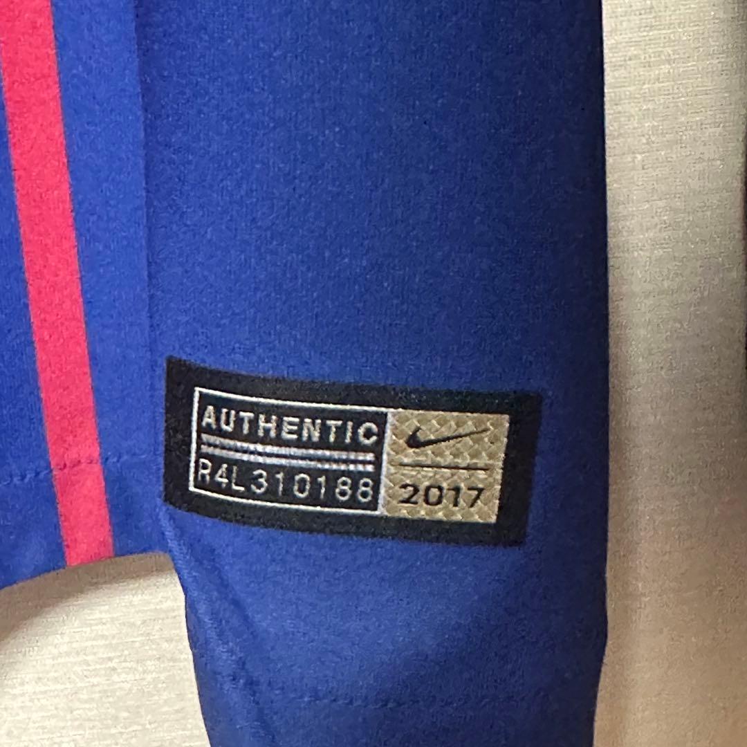 【ネイマール】バルセロナ 選手支給 ユニフォーム 17/18 「Lサイズ」長袖