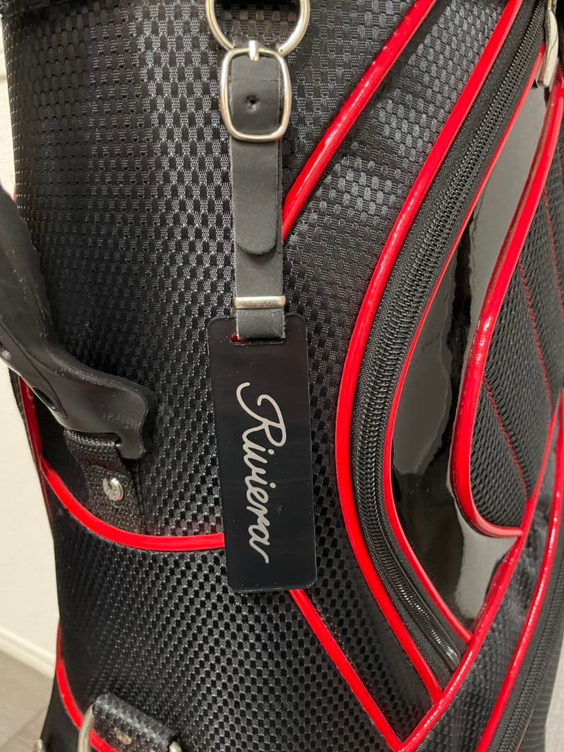 Riviera ゴルフバッグ ブラック/レッド