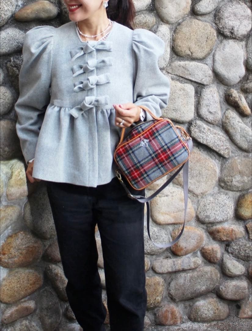 【新品未使用品】jnheartsジェイエヌハーツ リボンコート 38 ネイビー