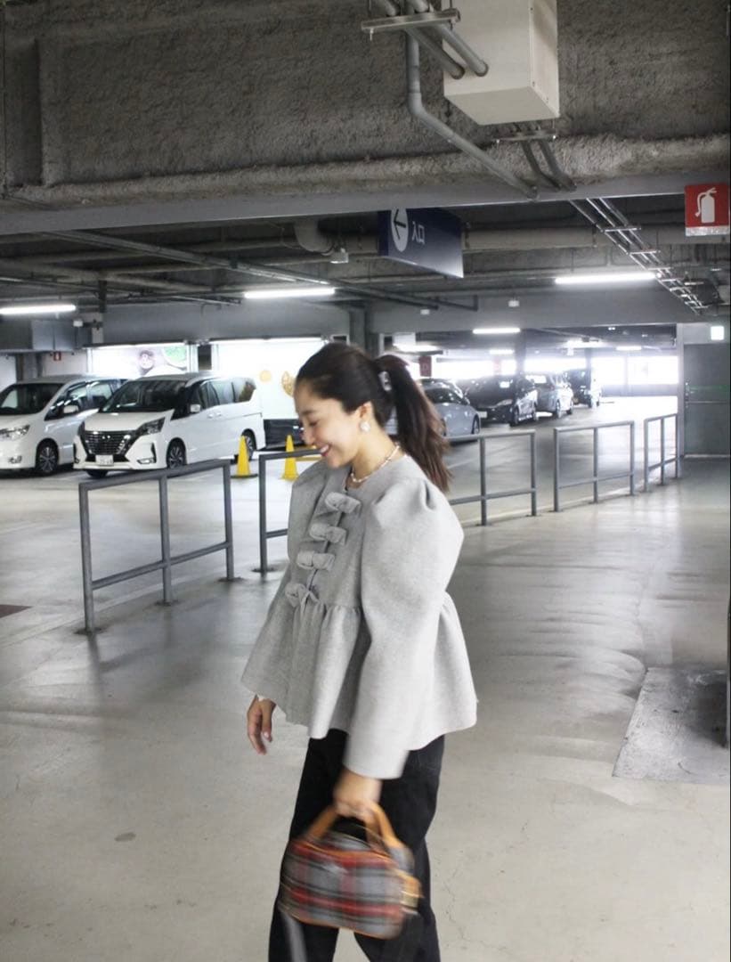 【新品未使用品】jnheartsジェイエヌハーツ リボンコート 38 ネイビー