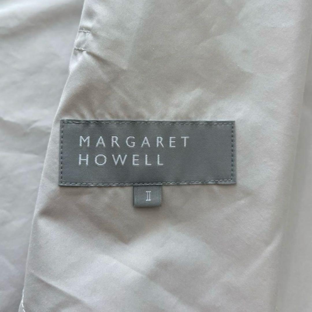 【極美品】マーガレットハウエル 23SS ステンカラーコート オフホワイト Ⅱ