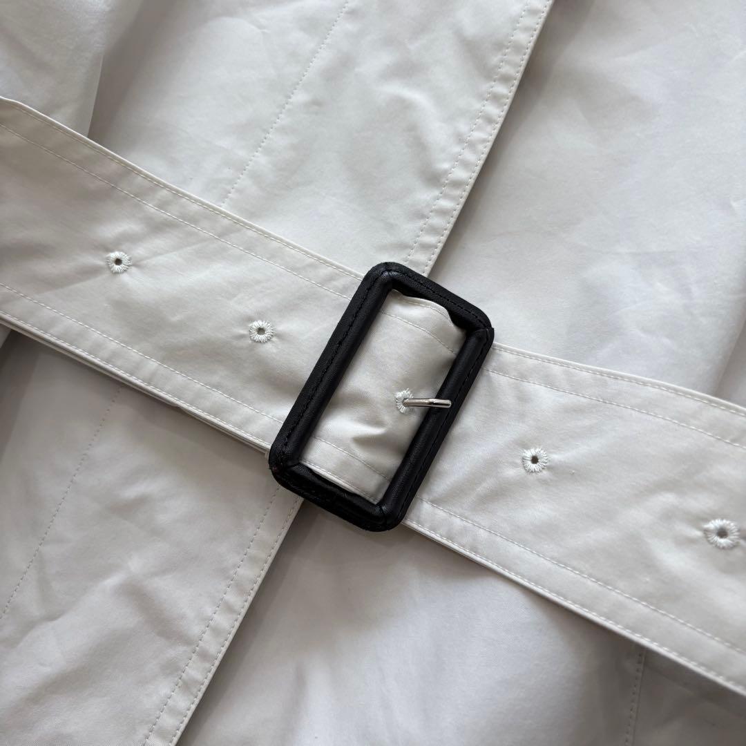 【極美品】マーガレットハウエル 23SS ステンカラーコート オフホワイト Ⅱ