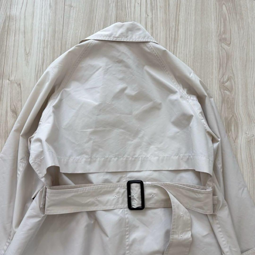 【極美品】マーガレットハウエル 23SS ステンカラーコート オフホワイト Ⅱ