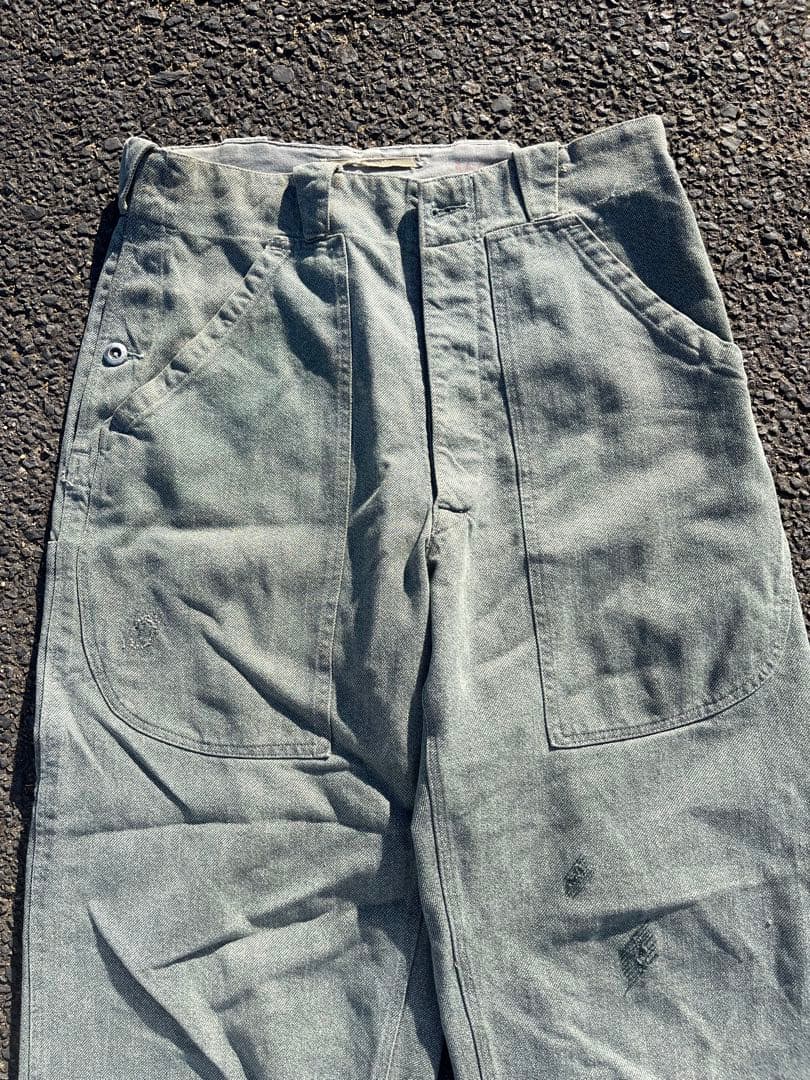 スイス軍 70s デニム ワークパンツ ヴィンテージ ミリタリー 軍パン