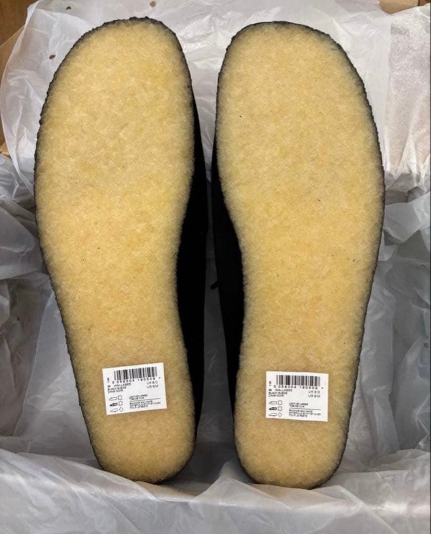 クラークス wallabee BLACK クロ26cm UK7.5