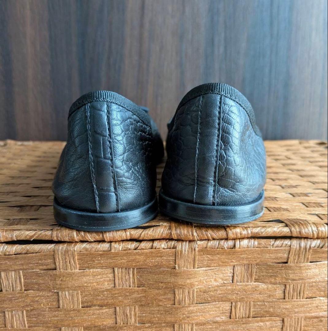【美品】repetto レペット サンドリオン フラットシューズ 黒 39　型押