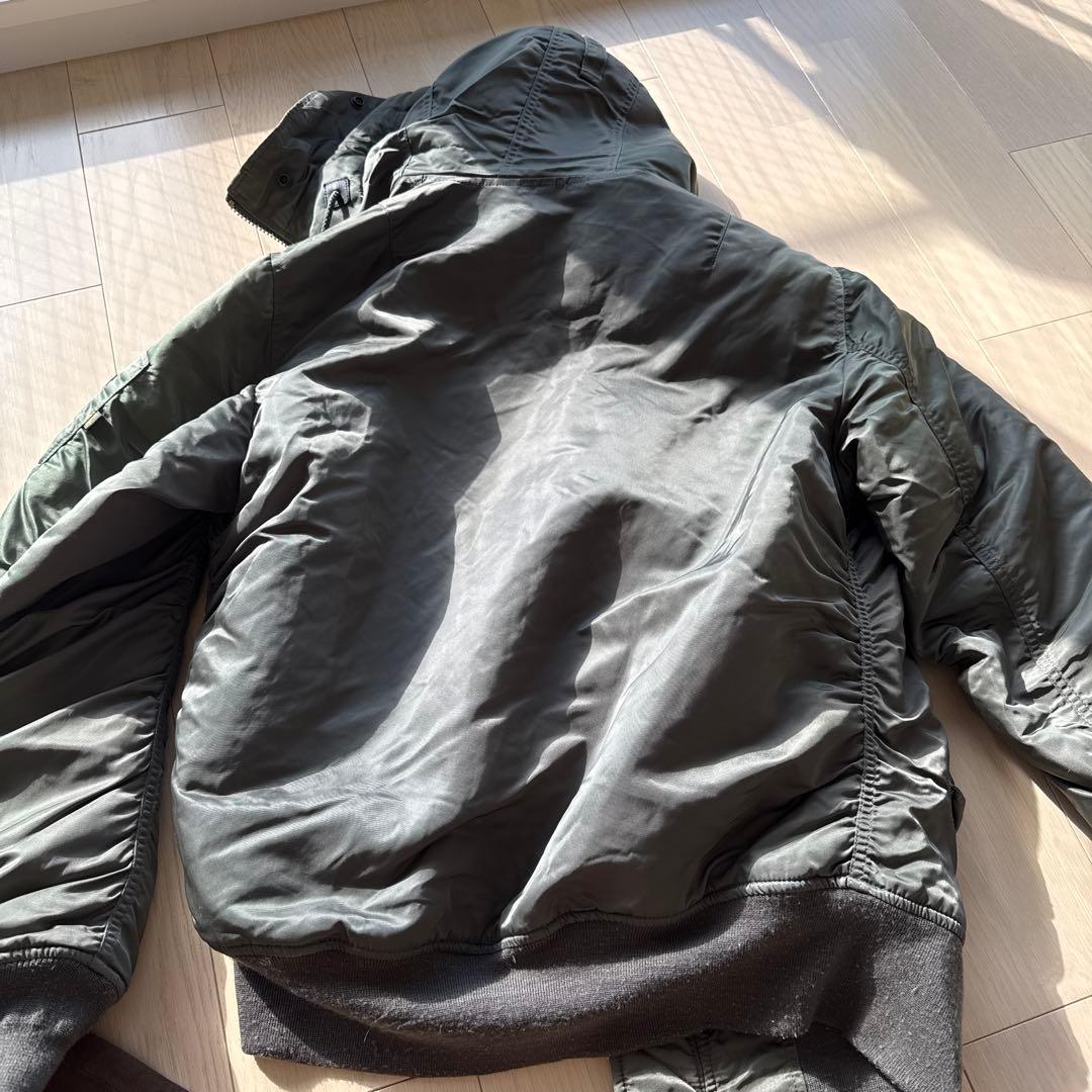 アルファインダストリーズ　オリーブグリーン MA-1 フライトジャケット L