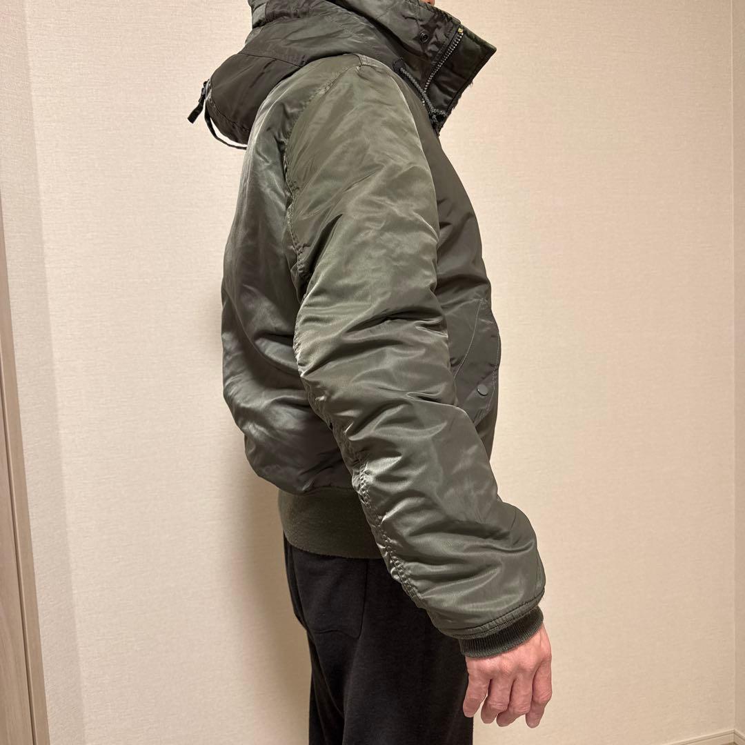 アルファインダストリーズ　オリーブグリーン MA-1 フライトジャケット L