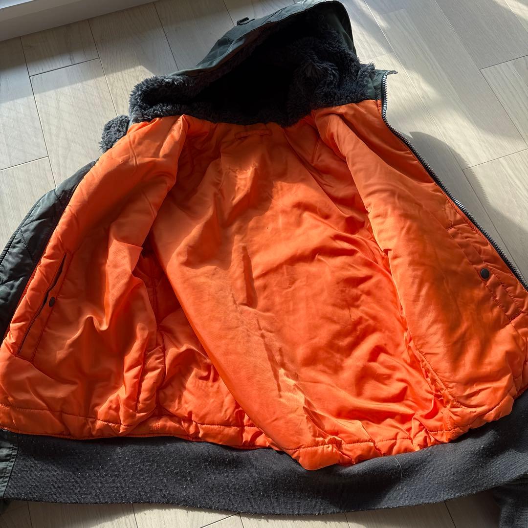 アルファインダストリーズ　オリーブグリーン MA-1 フライトジャケット L