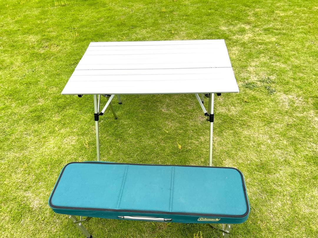 Coleman ベンチセット テーブル 折りたたみ 箱あり