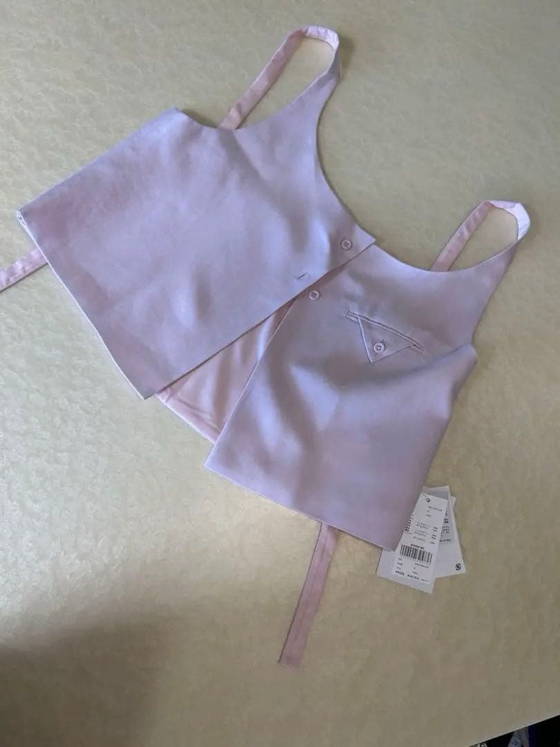 新品★ VEST SET BARE TOP ROMPERS