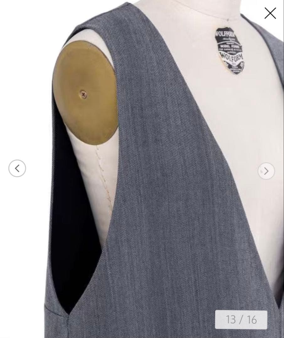 ¥97900 8割引　更に本日限定オフ【美品】drawer ヘリンボーン　ジレ￼