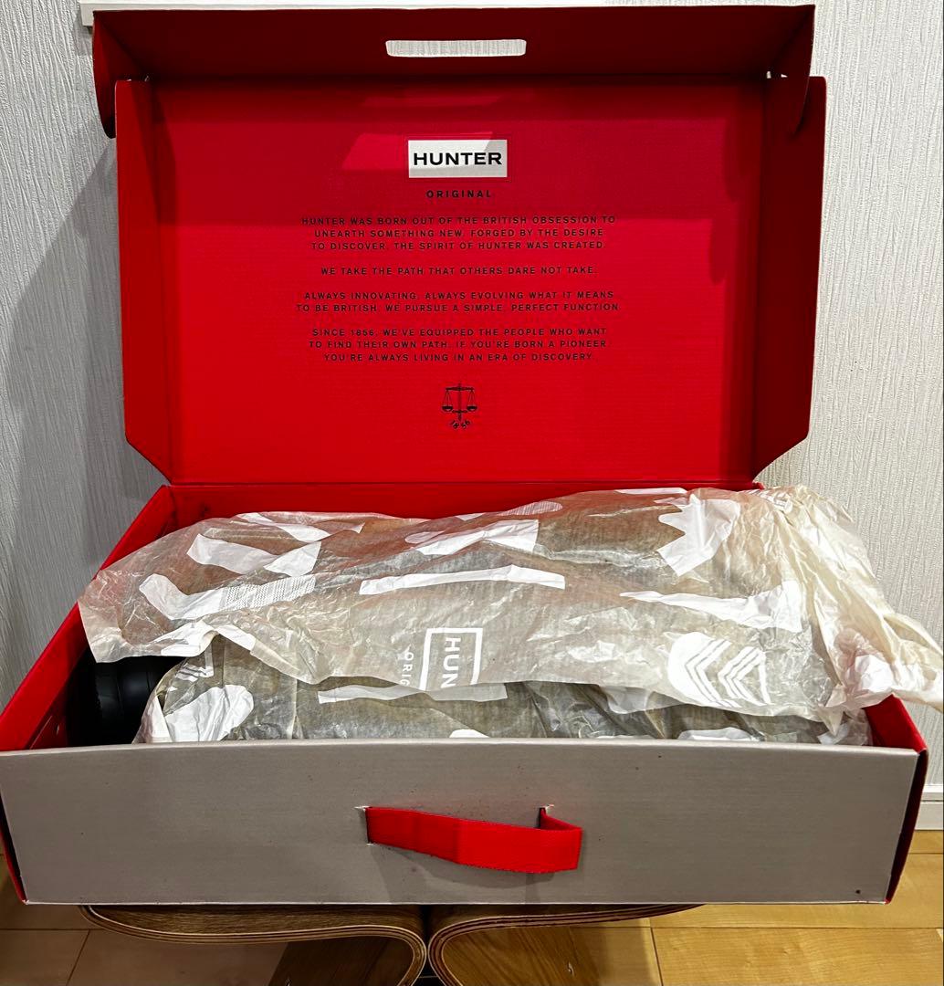 新品未使用 HUNTER メンズ レインブーツ　ネイビー　ロングブーツ UK8